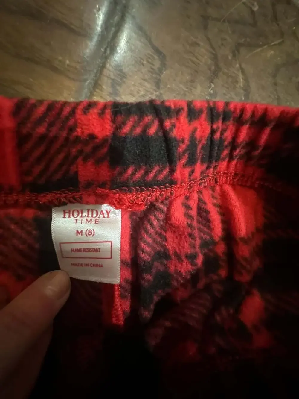 Holiday Time Kids Plaid Fleece Pajama Pants Set of 2 Size M(8)